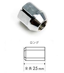 BBS 貫通ナット ロング（全長25mm）