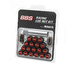 BBS レーシングラグナット（ブラック×レッド）